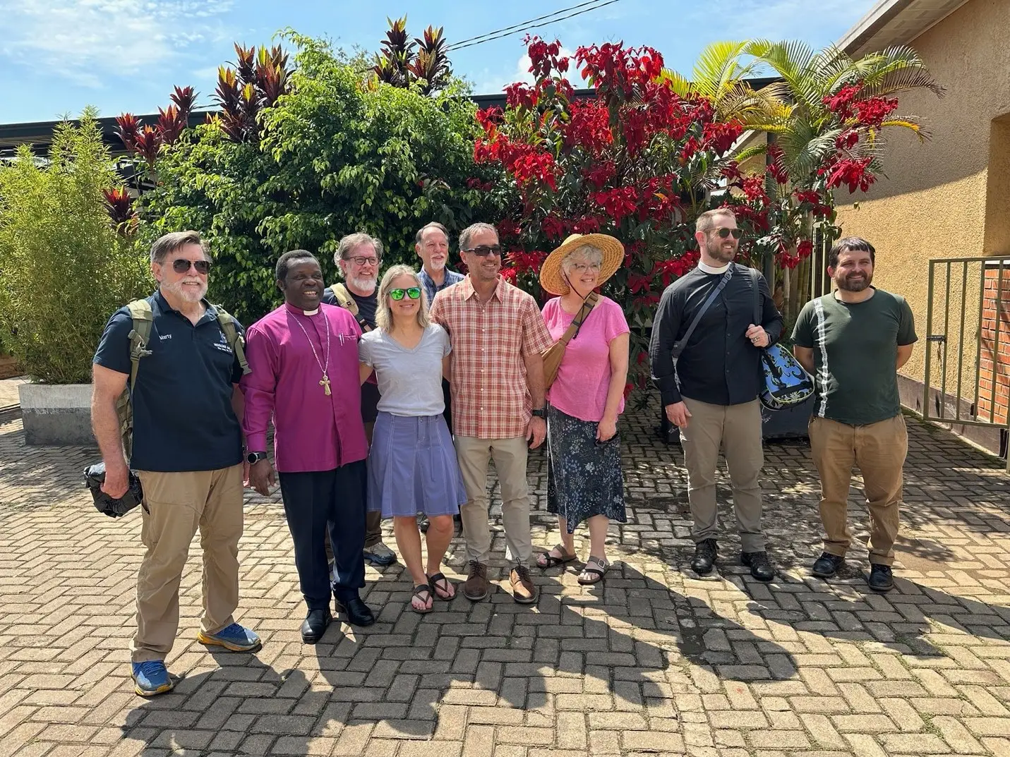 Members of Holy Trinity, All Saints, and Redeemer with Bishop Assiel of the Kigeme Diocese in Rwanda